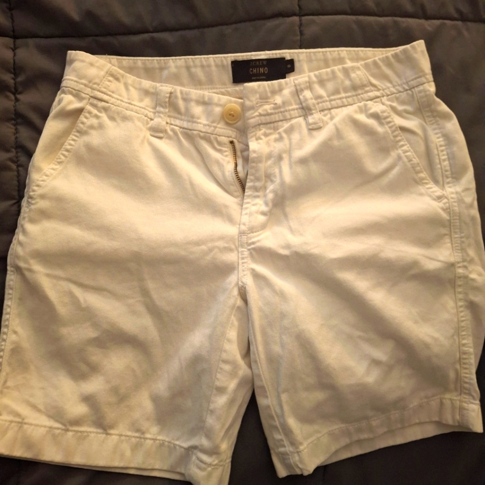 J. Crew Cream Bermuda Shorts Classic Cotton Blend